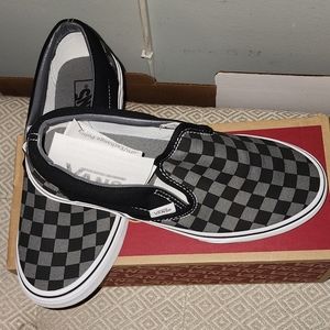 Vans Checker slip ons